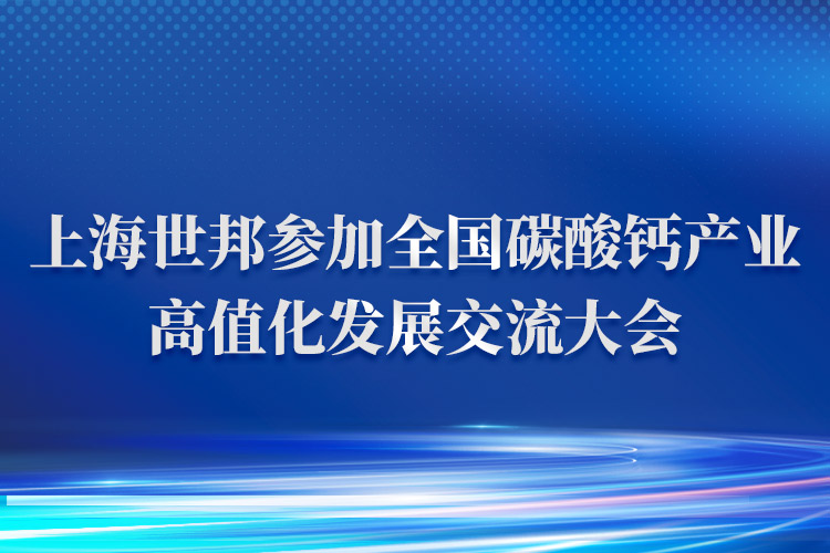 會(huì)議動(dòng)態(tài) | 上海世邦參加第四屆全國(guó)碳酸鈣產(chǎn)業(yè)高值化發(fā)展交流大會(huì)